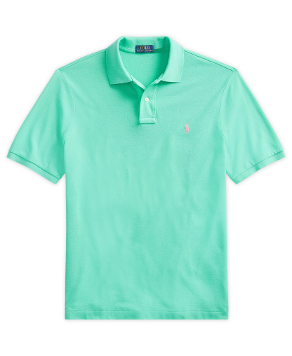 Polo Ralph Lauren Men's Custom Slim-Fit Mesh Polo Shirt - Sunset Green