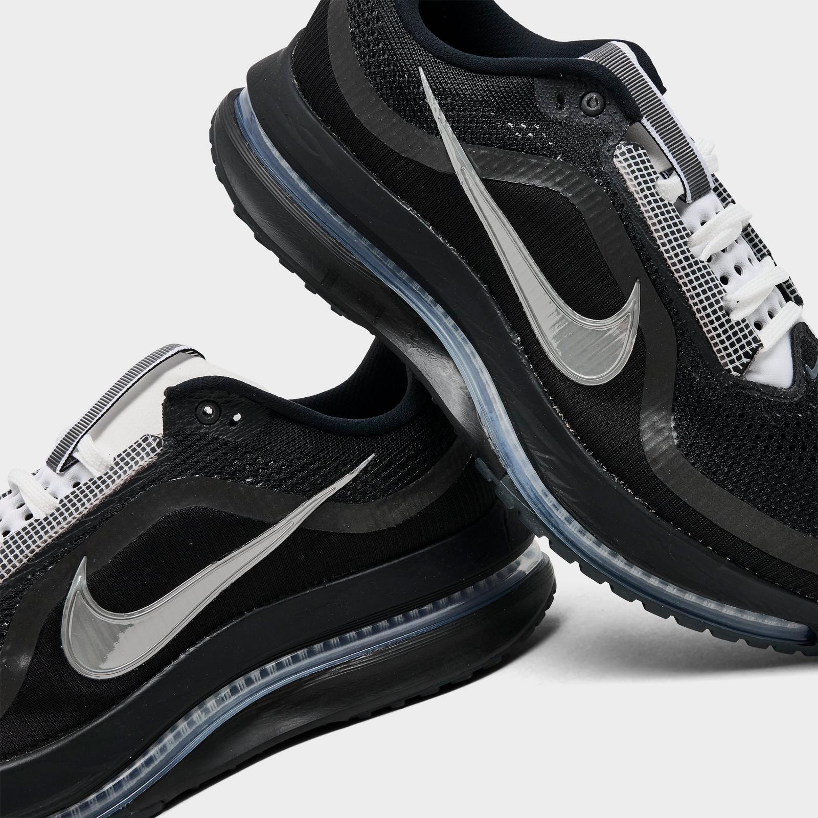 Men's Nike Pegasus Premium Running Shoes - Black/White/Metallic Silver