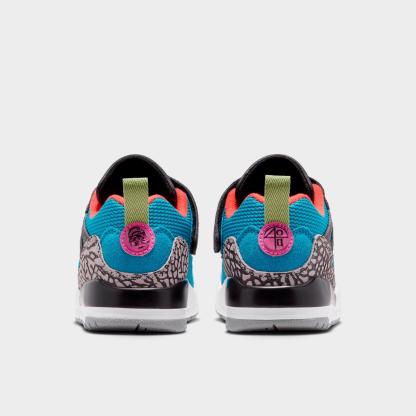 Little Kids' Jordan Spizike Low Casual Shoes - Neo Turquoise/Light Crimson/Cosmic Fuchsia/Vivid Green - view 4