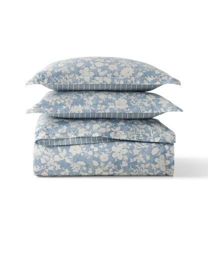 Lauren Ralph Lauren Heather Reversible 3-Pc. Comforter Set, Full/Queen - Blue