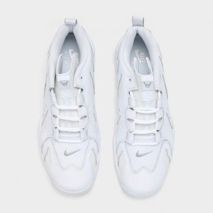 Men's Nithtke Air DT Max '96 Low Casual Shoes - White/Metallic Silver/White/Light Smoke Grey - Top view