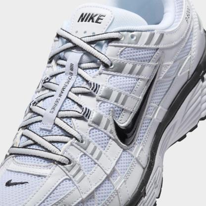Men's Nithtke P-6000 Casual Shoes - Part 1 - White/Metallic Silver/Black/Black - Detail shot