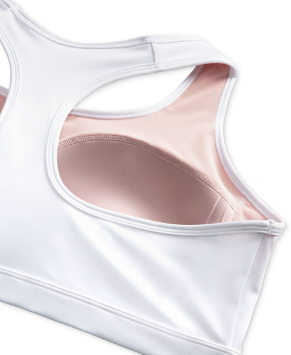 Nike Women's Swoosh Padded Sports Bra - White