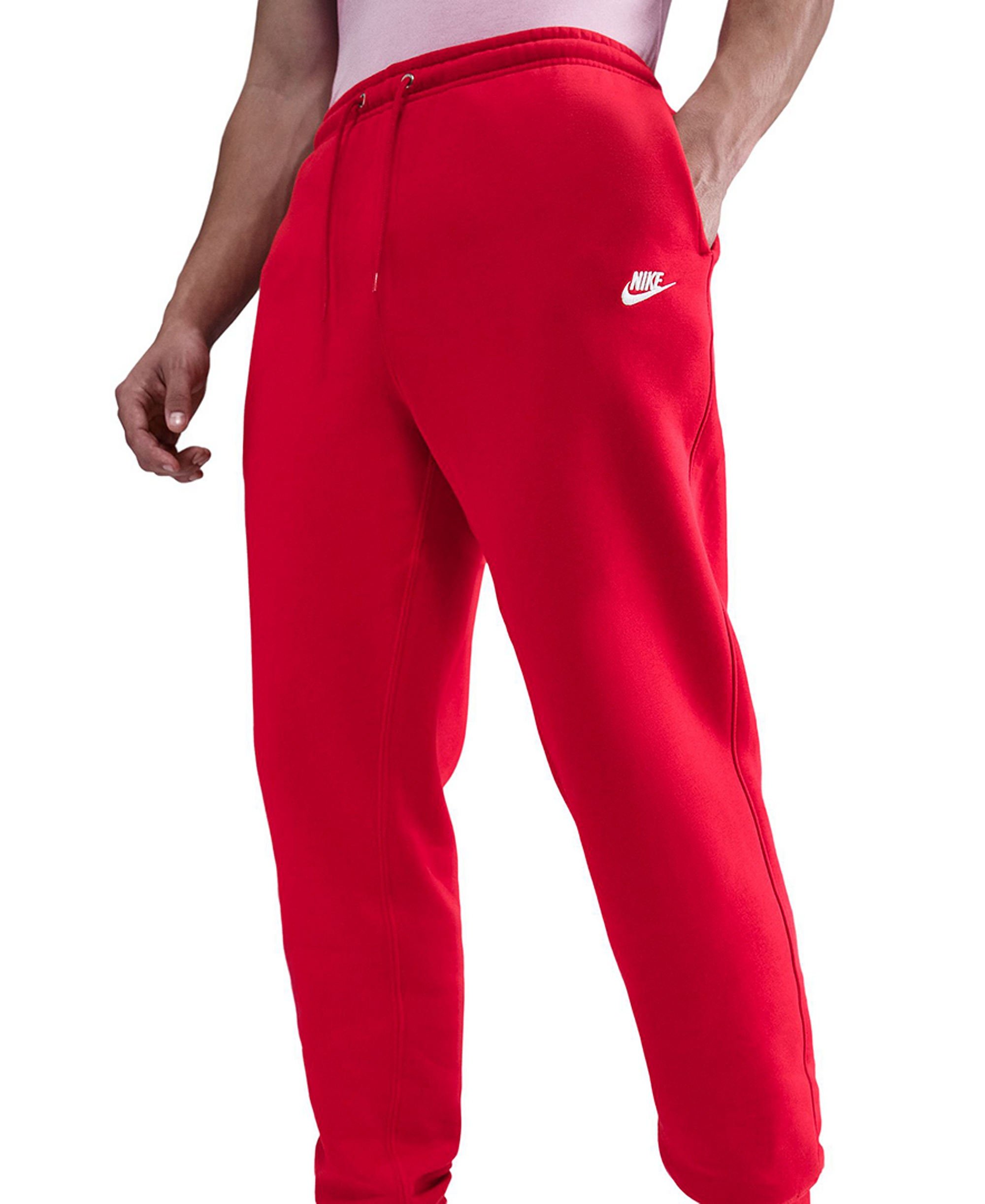 Nike Men's Sportswear Club Drawstring Jogger Pants - University Red