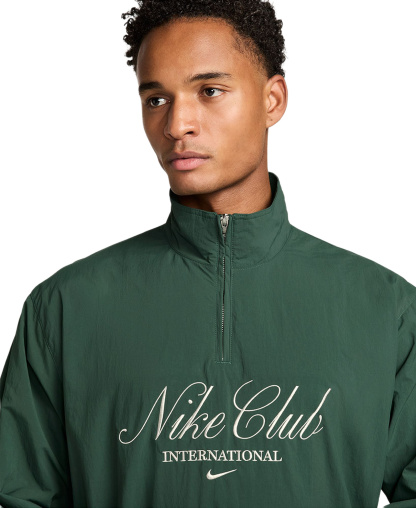 Nike Men's Club Half-Zip Track Jacket - Fir/Phantom