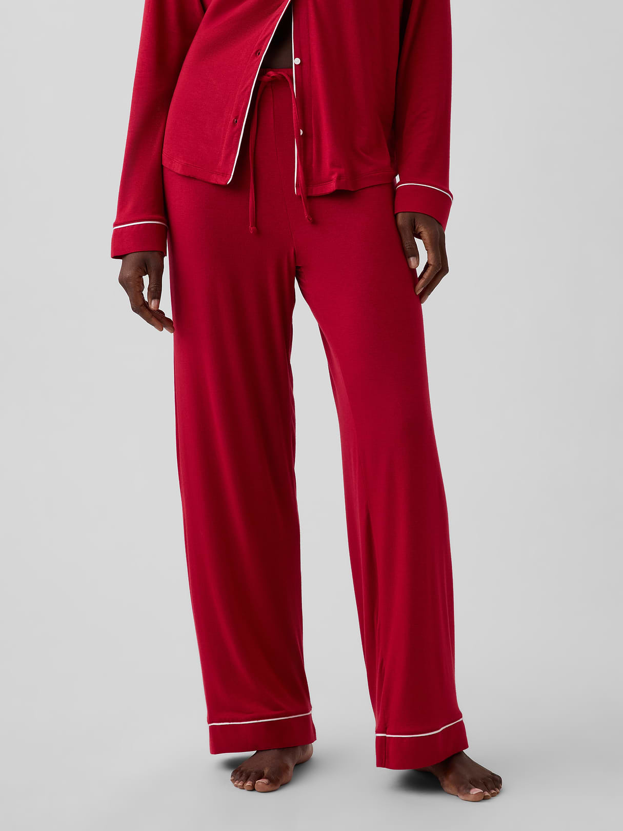 SoftMade Modal PJ Pants - Sled red