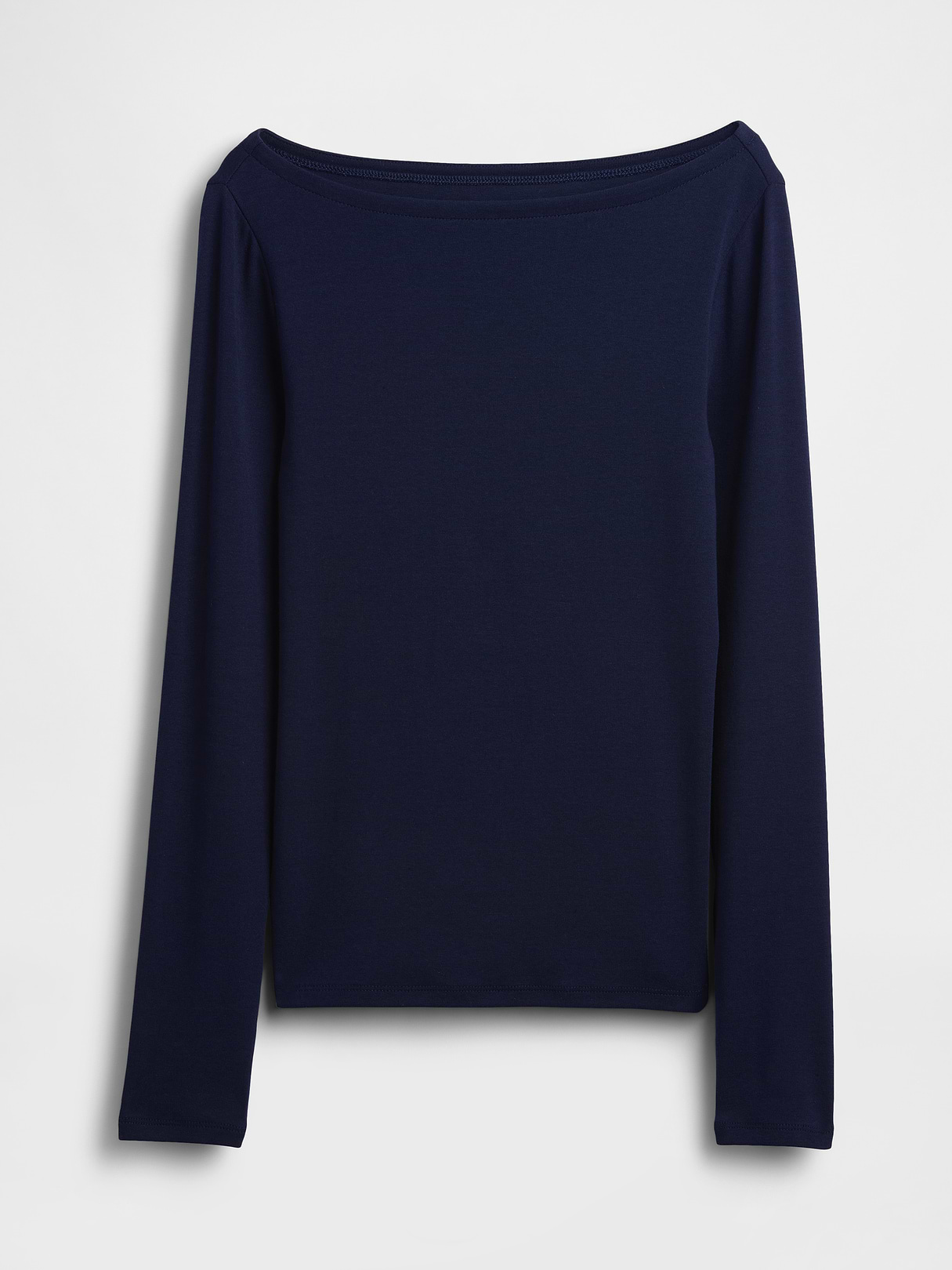 Modern Boatneck T-Shirt - Navy blue