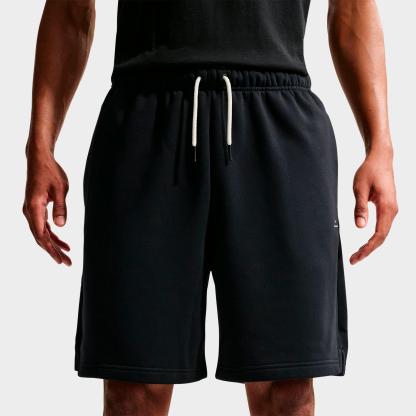 Men's Nithtke Standard Issue Therma-FIT 8" Brushed Fleece Basketball Shorts - Black/Pale Ivory