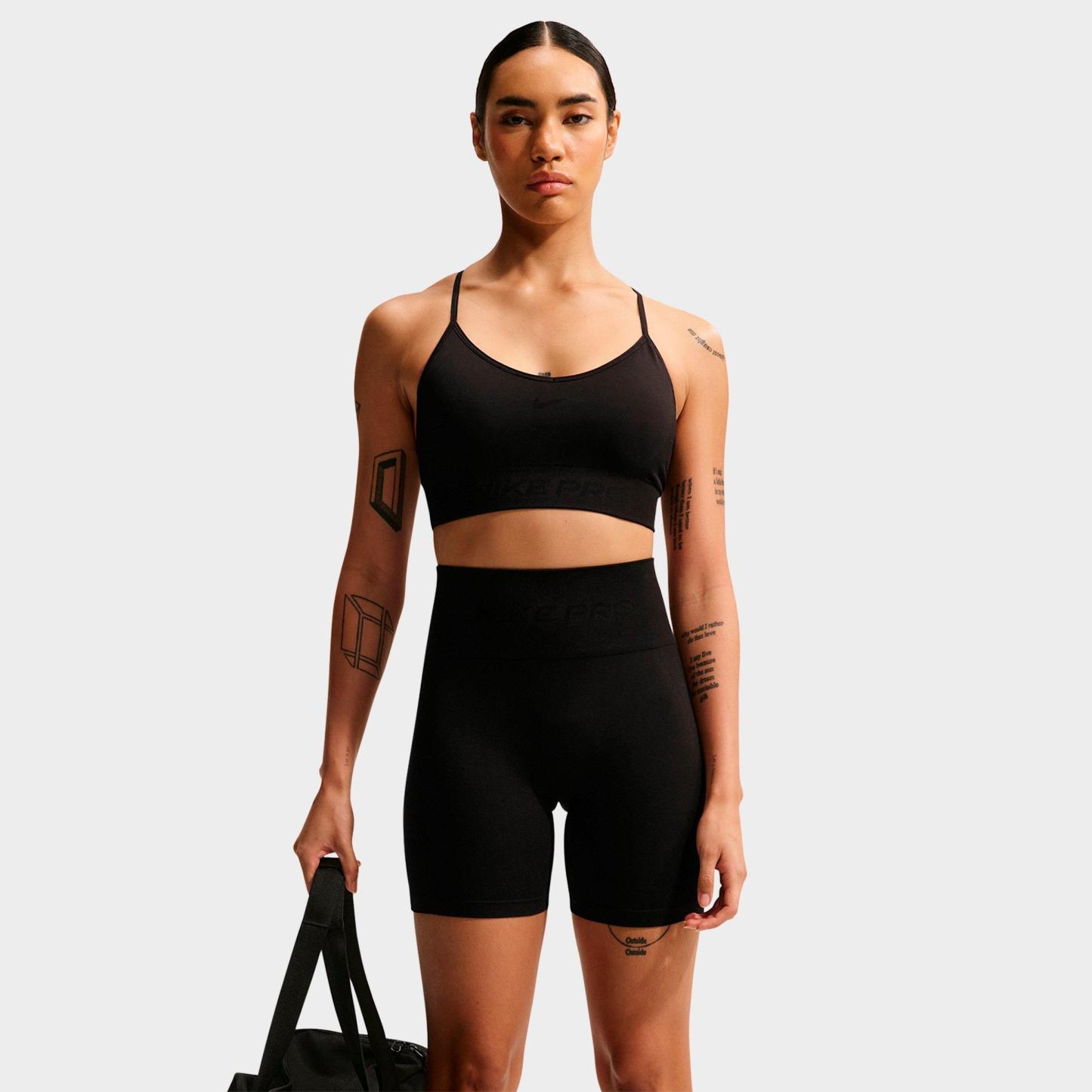 Women's Nithtke Pro Seamless Light-Support Padded Sports Bra - Black