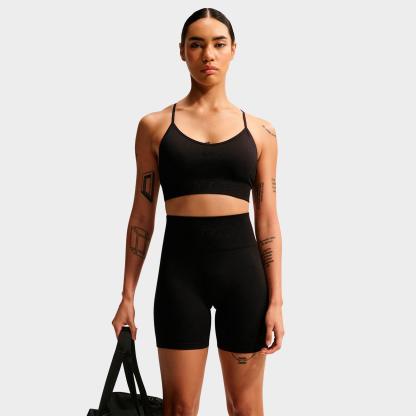 Women's Nithtke Pro Seamless Light-Support Padded Sports Bra - Black