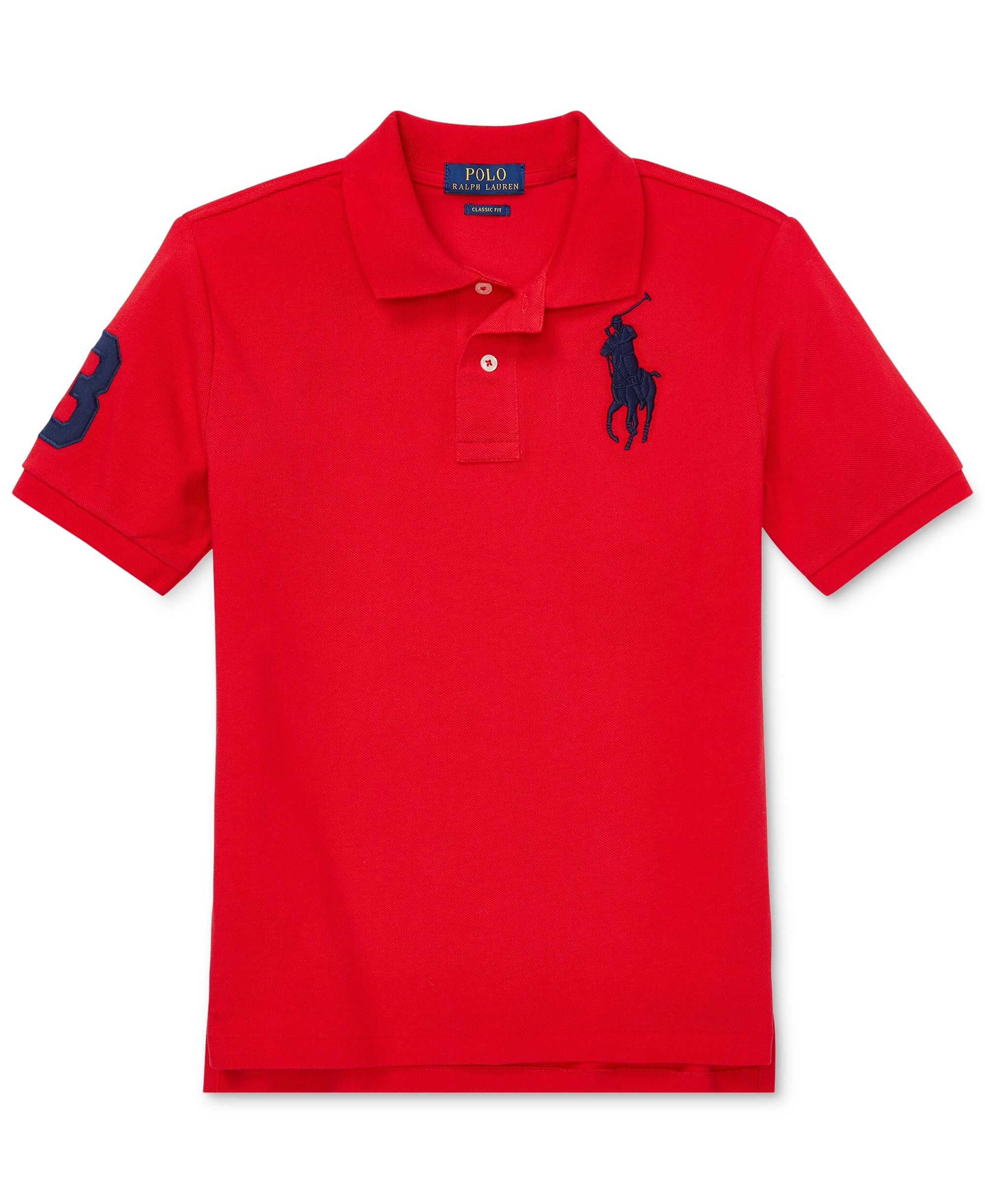 Polo Ralph Lauren Boys' 8-20 Big Pony Cotton Mesh Short-Sleeve Polo Shirt - RL 2000 Red