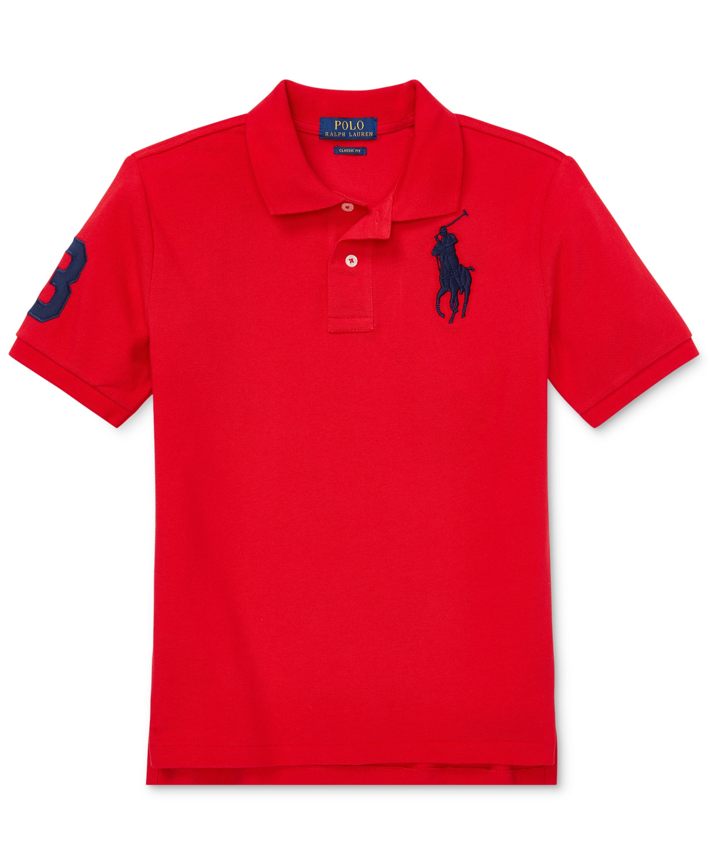Polo Ralph Lauren Boys' 8-20 Big Pony Cotton Mesh Short-Sleeve Polo Shirt - RL 2000 Red
