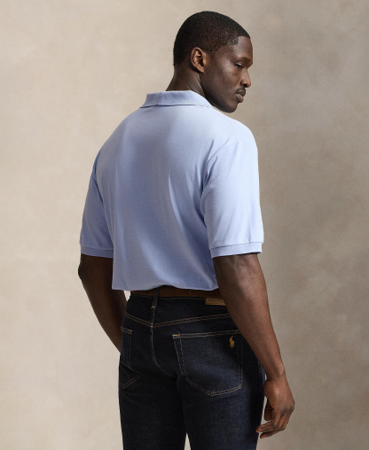 Polo Ralph Lauren Men's Big & Tall Solid Polo Shirt - Pebble Blue