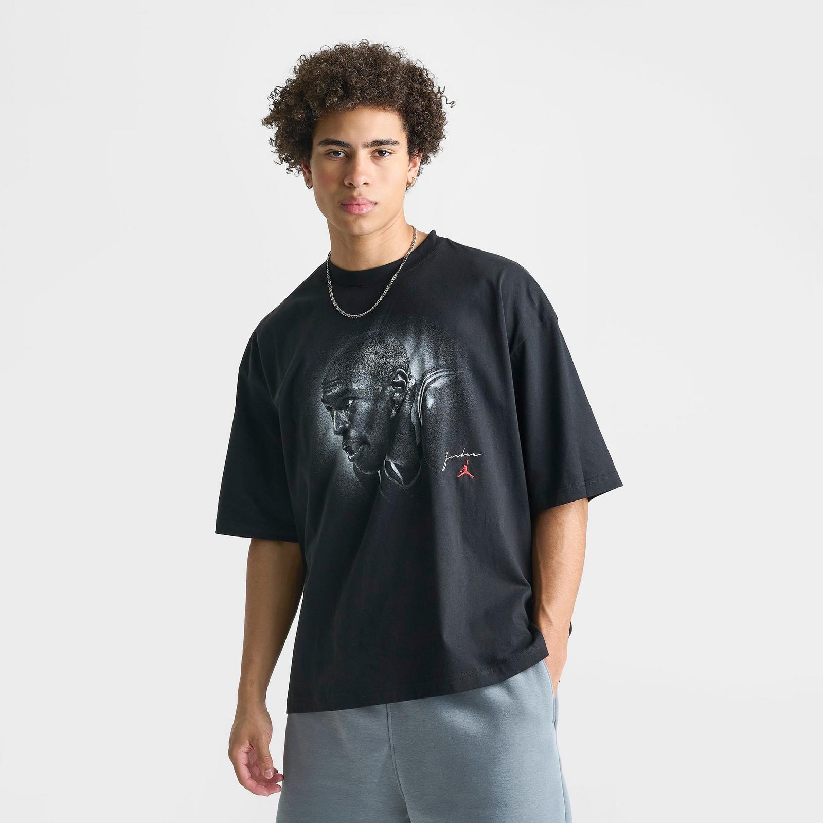 Men's Jordan Flight Essentials Big Face Graphic T-Shirt - Black