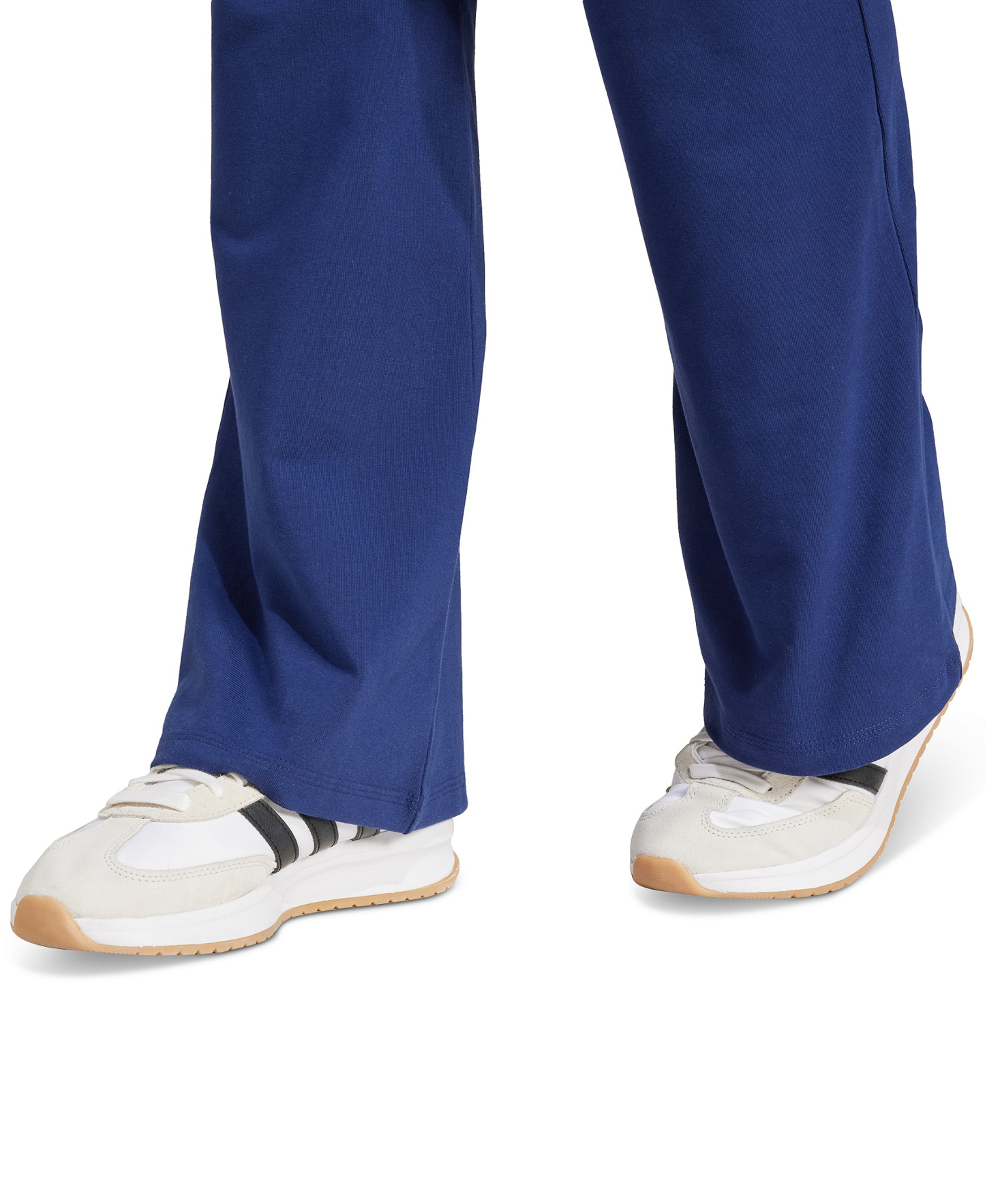 adidas Women's Essentials Small Logo Flared Leggings - Dark Blue/White