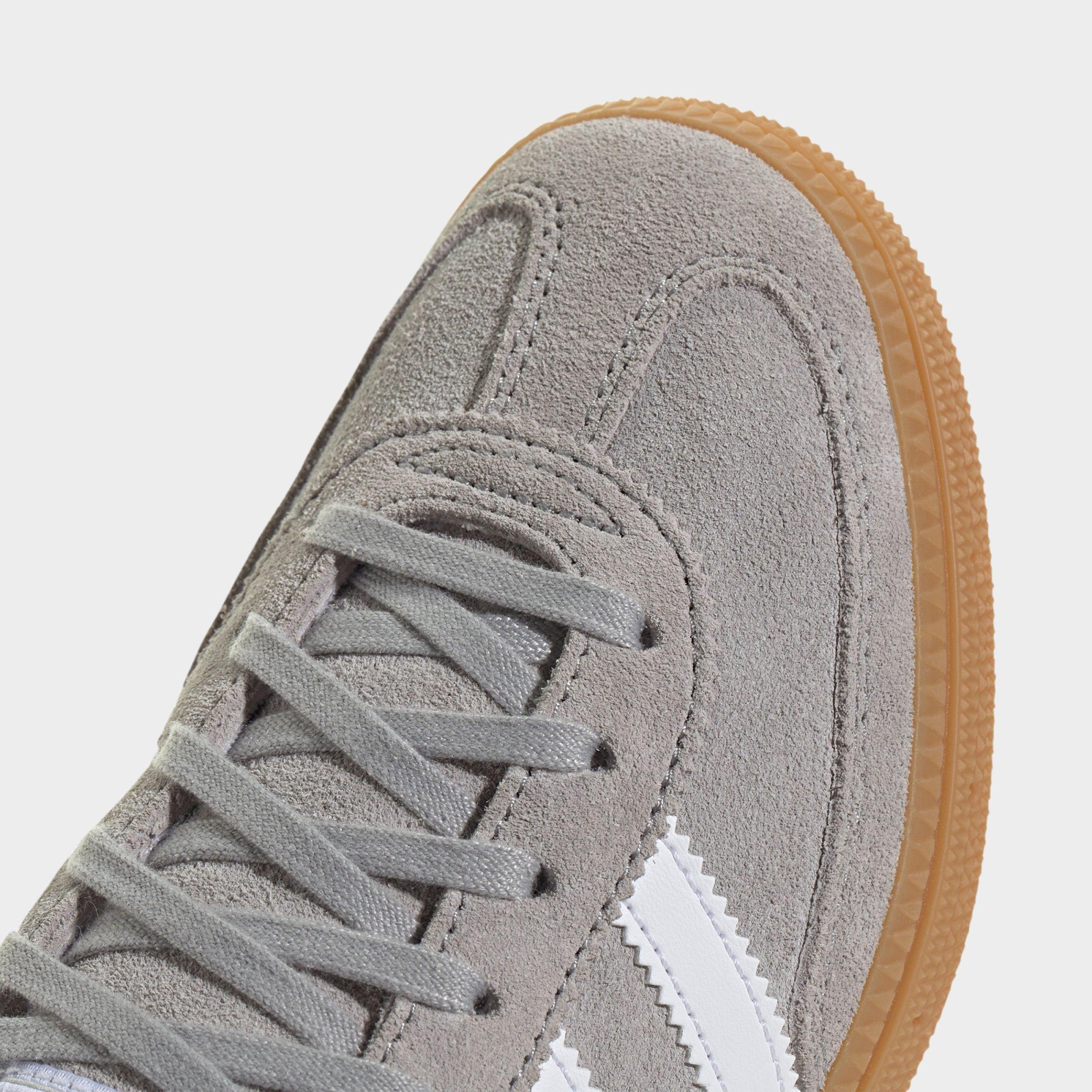Big Kids' adidas Originals Handball Spezial Casual Shoes - Part 1 - Grey Two/Cloud White/Gum - Detail shot