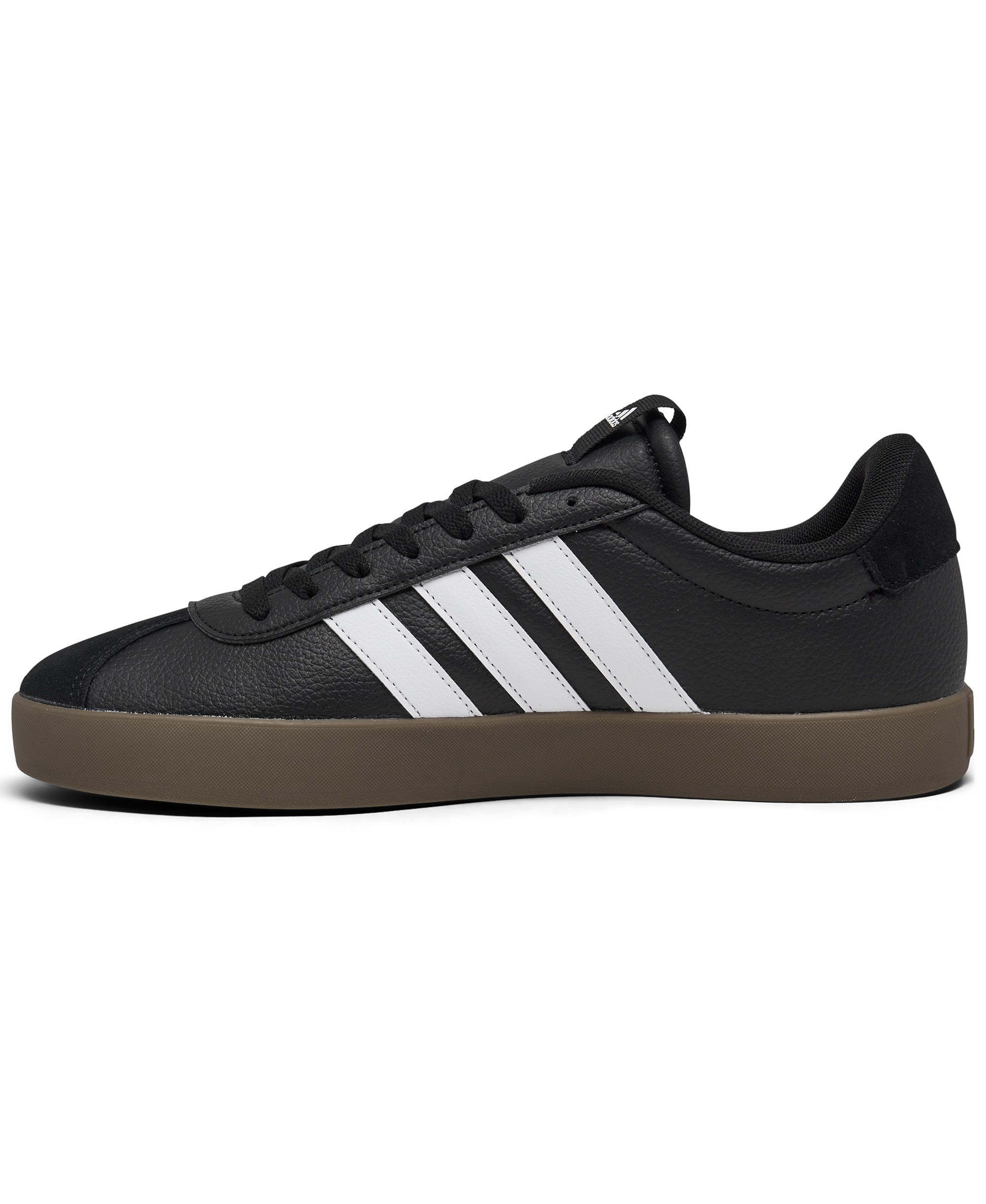 adidas Men's VL Court 3.0 Casual Sneakers from Finish Line - Black, White, Gum