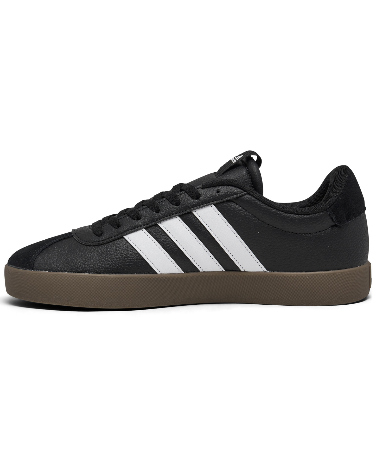 adidas Men's VL Court 3.0 Casual Sneakers from Finish Line - Black, White, Gum
