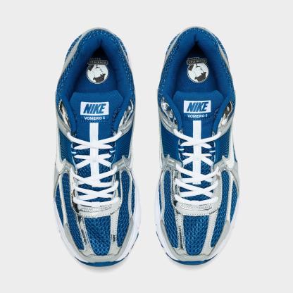 Men's Nithtke Zoom Vomero 5 Casual Shoes - Part 2 - Court Blue/White/Metallic Silver - Top view