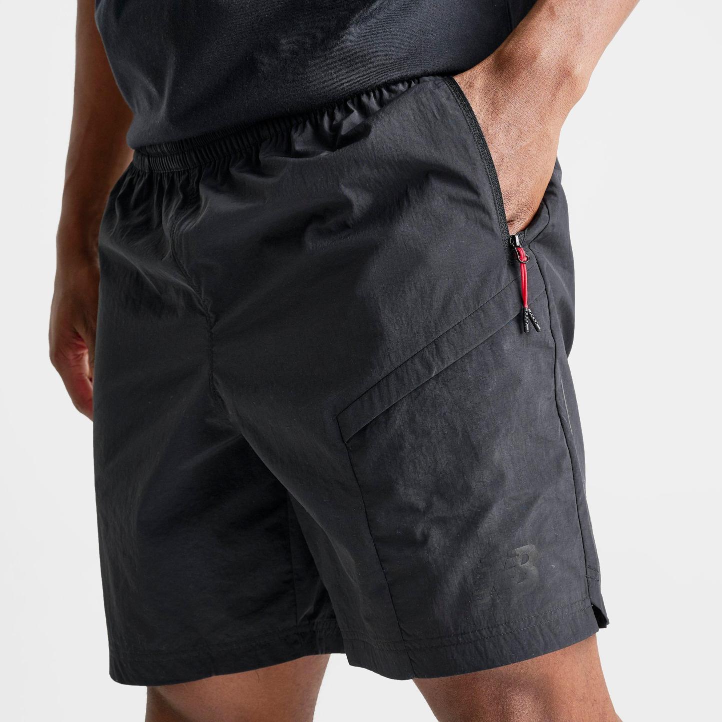 Men's New Balance Vision Woven Shorts - Black/Red - view 5