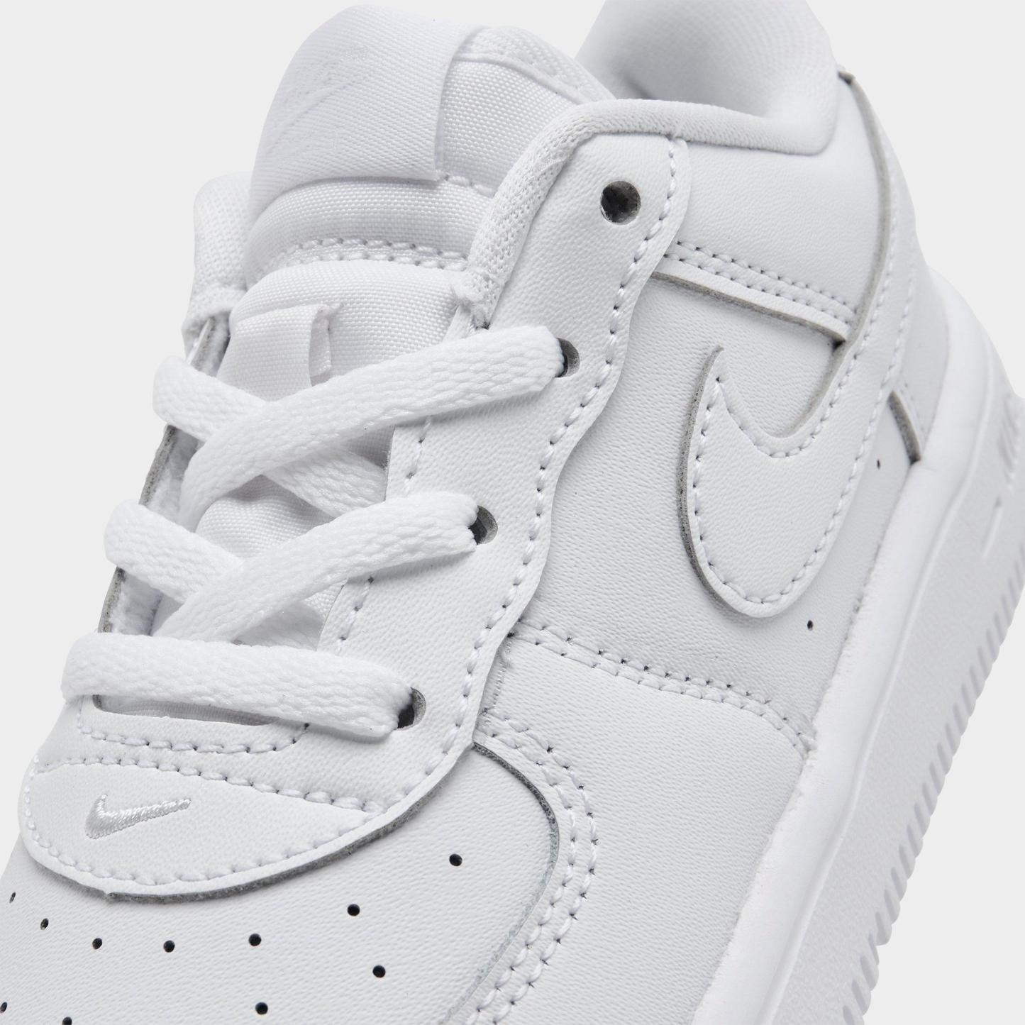 Infant and Kids' Toddler Nithtke Force 1 Low Casual Shoes - Part 1 - White/White/White - Detail shot