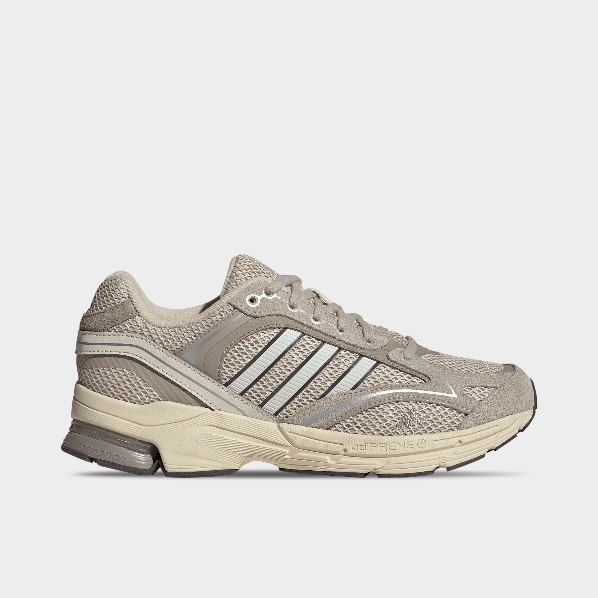 Men's adidas Spiritain 2000 Casual Shoes - Part 2 - Crystal Linen/Orbit Grey/Matte Silver - Left shoe facing left. Outside of the shoe.