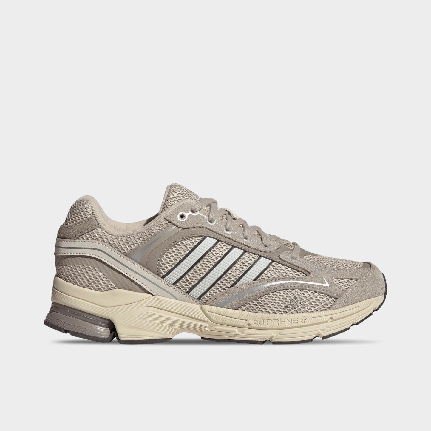 Men's adidas Spiritain 2000 Casual Shoes - Part 2 - Crystal Linen/Orbit Grey/Matte Silver - Left shoe facing left. Outside of the shoe.