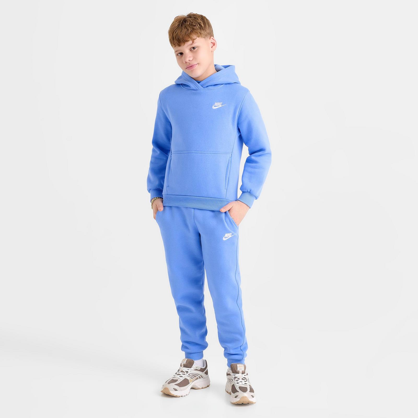 Big Kids' Nike Club Fleece Jogger Pants - University Blue/White