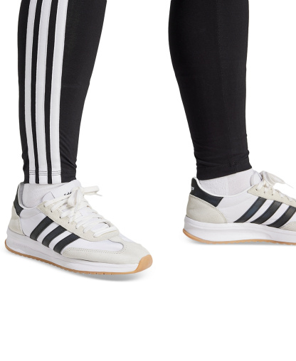adidas Plus Size Essentials 3-Stripes Cotton Leggings - Black/White