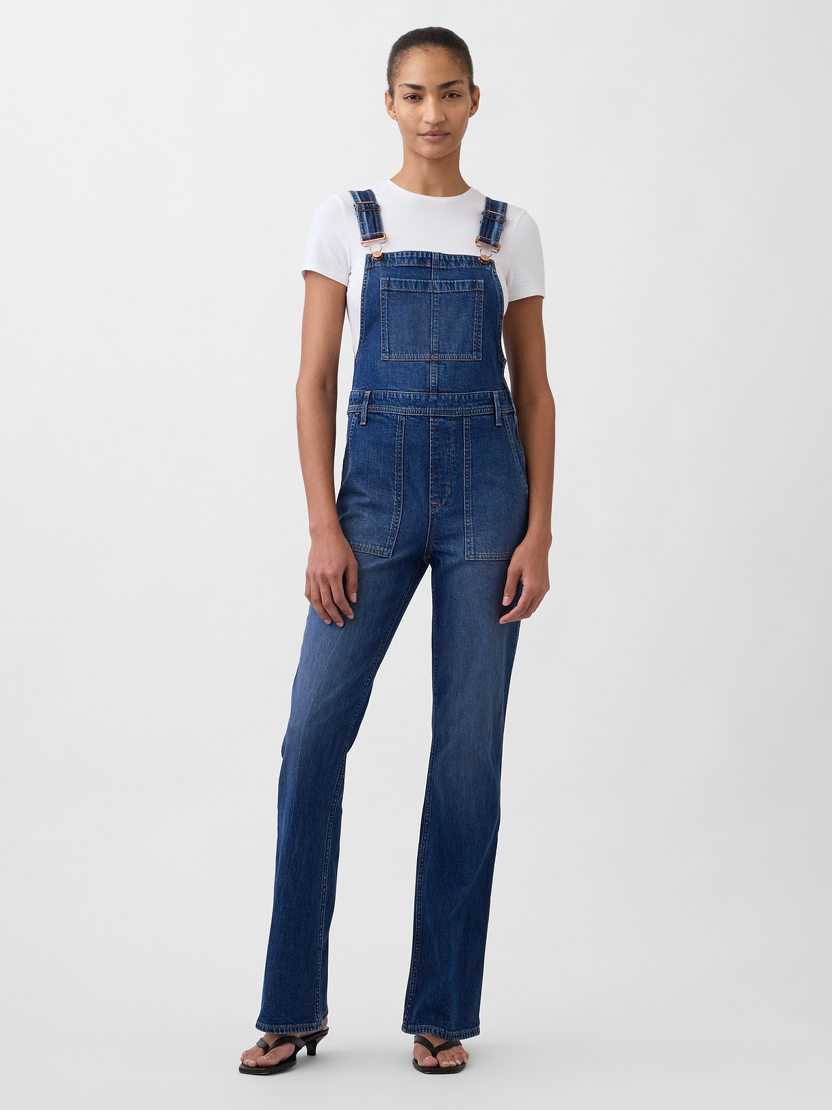 Long & Lean Overalls - Dark wash
