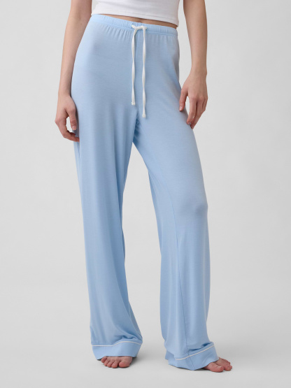 SoftMade Modal PJ Pants - Cerulean blue