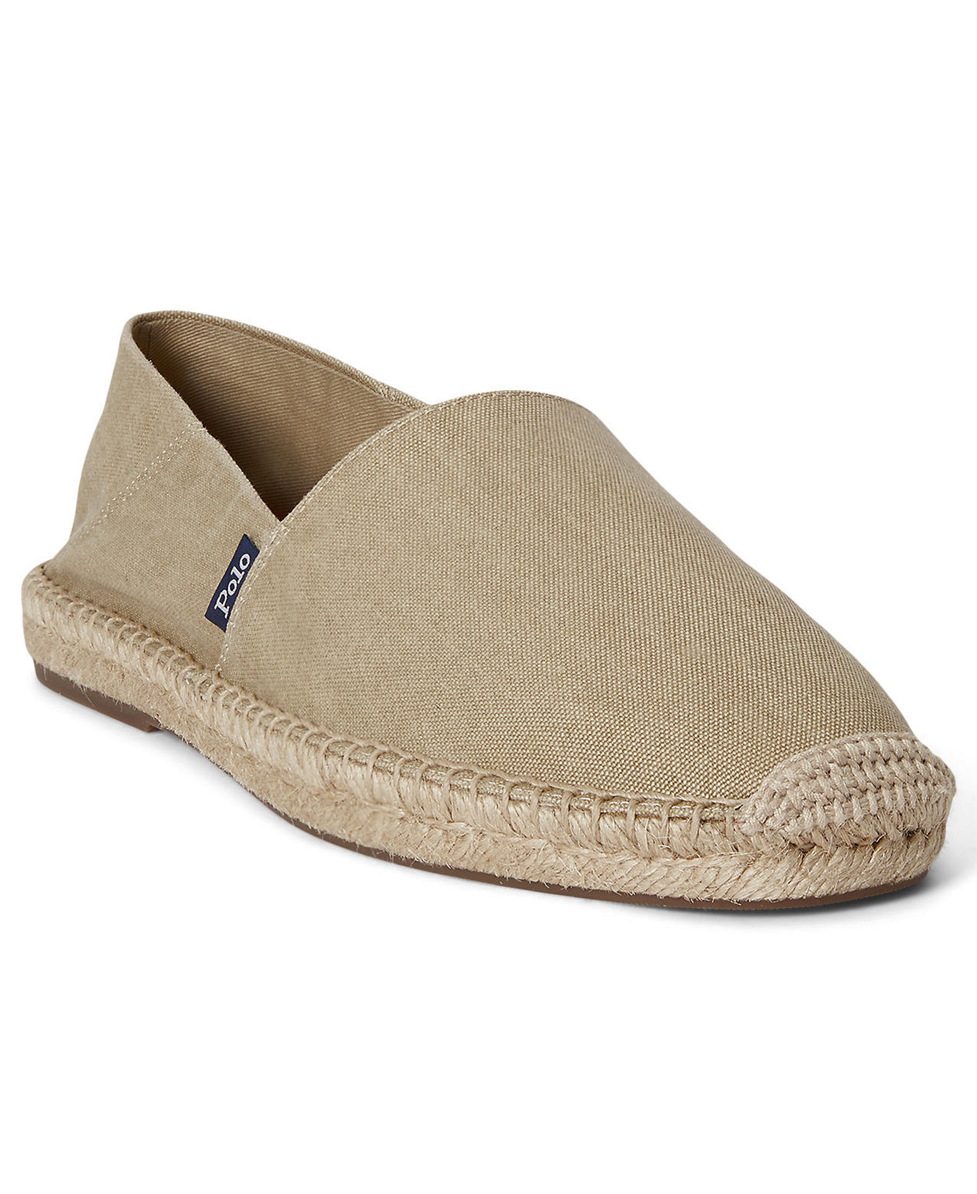 Polo Ralph Lauren Men's Cevio Washed Canvas Collapsible Heel Espadrilles - Khaki