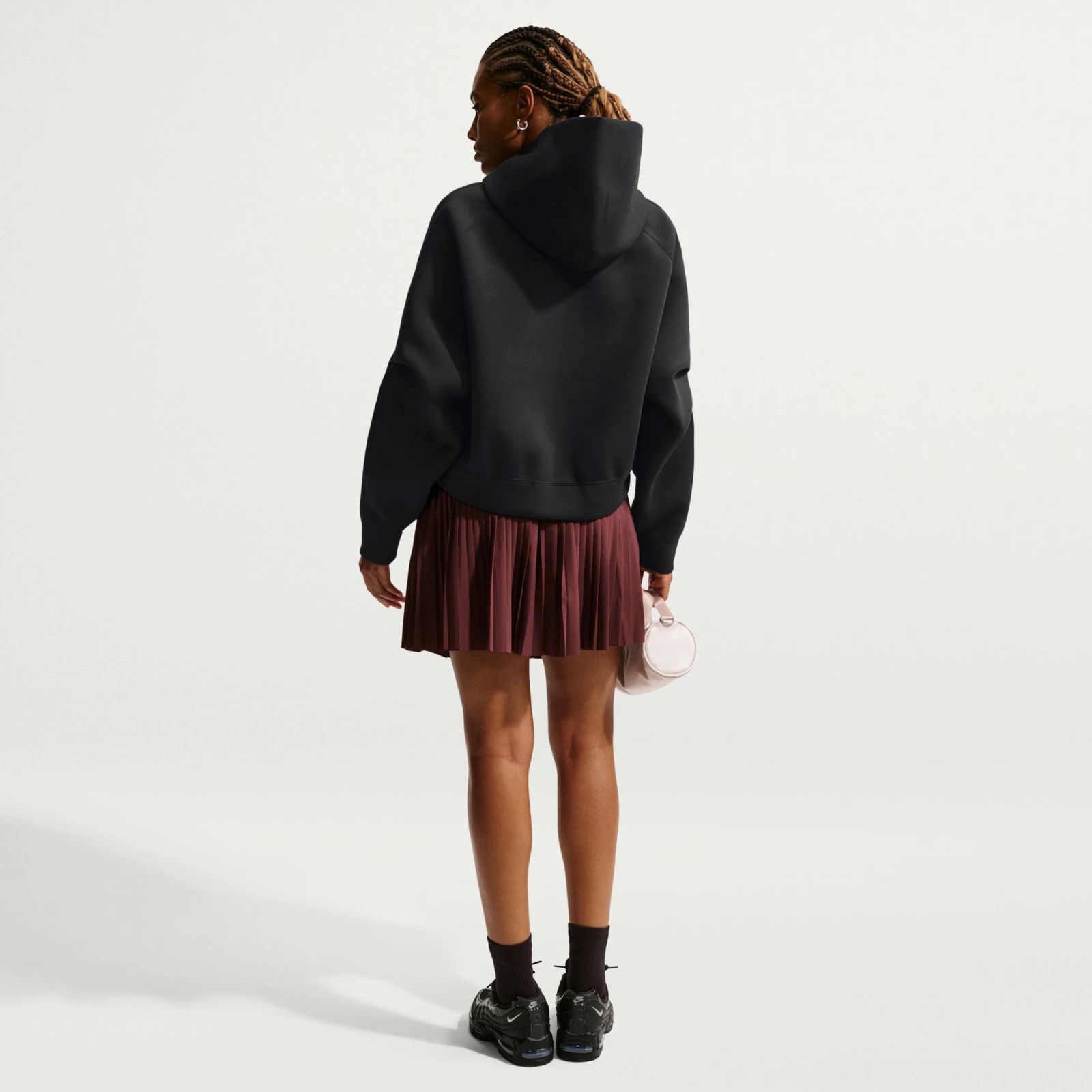 Nike Women's Pregame Fleece Hoodie - Black image 2