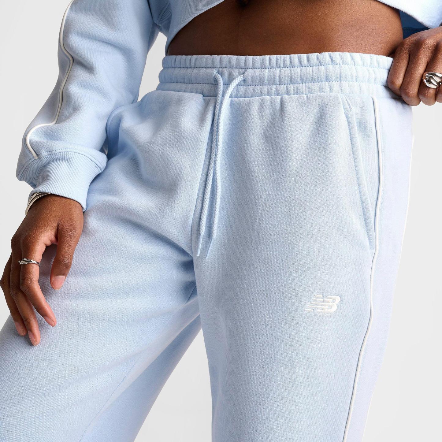 Women's New Balance Piped Wide-Leg Jogger Pants - Oxford Blue - view 5