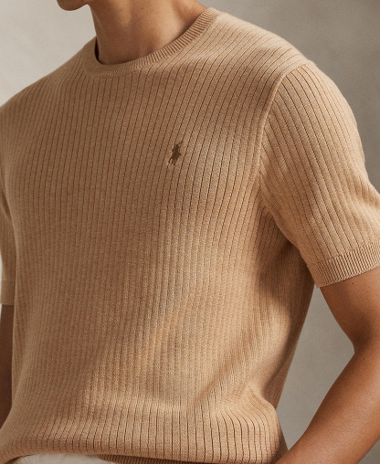 Polo Ralph Lauren Men's Crewneck Sweater - Camel Melange