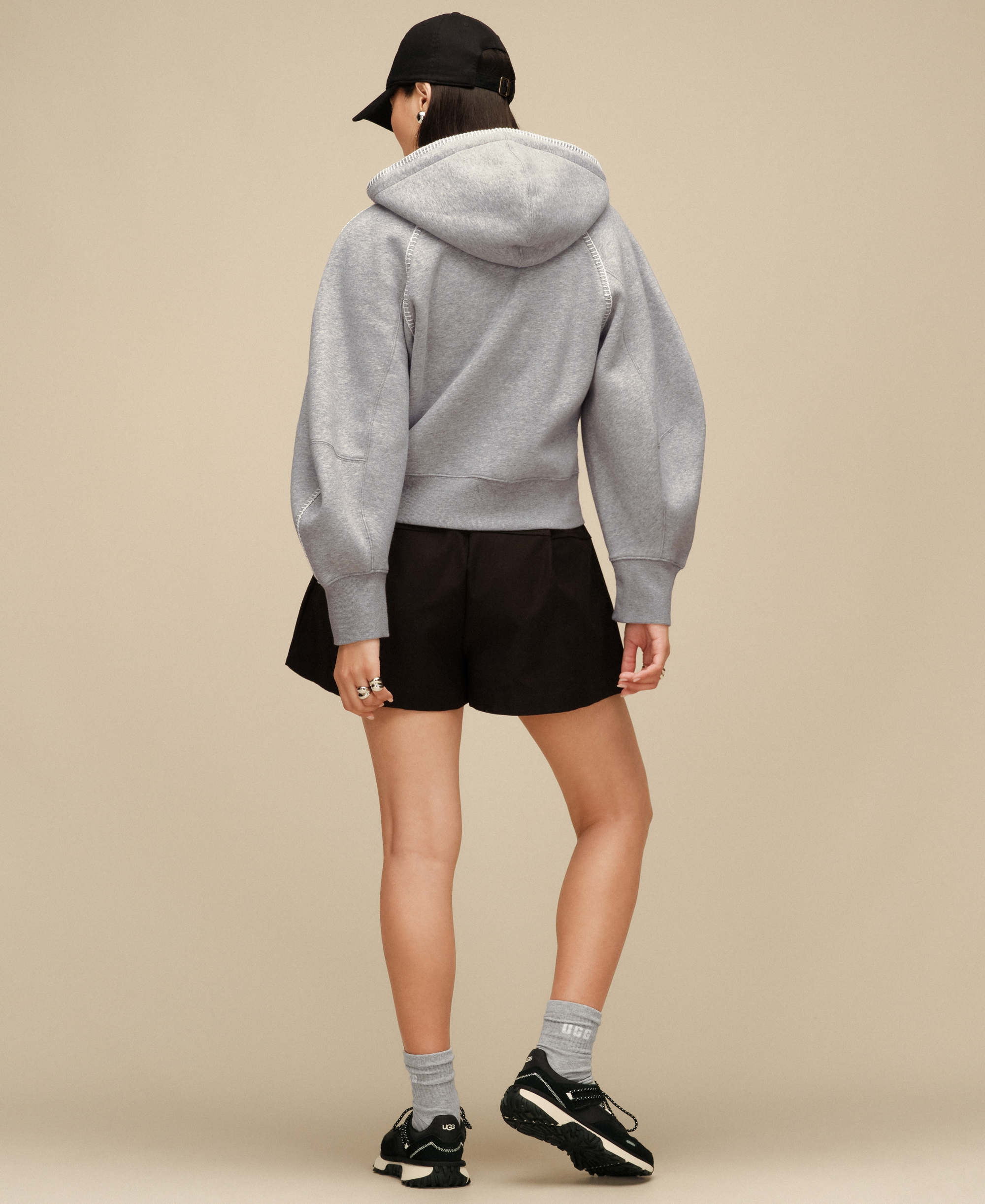 UGG Women's Classic Long-Sleeve Full-Zip Hoodie - Grey Heather