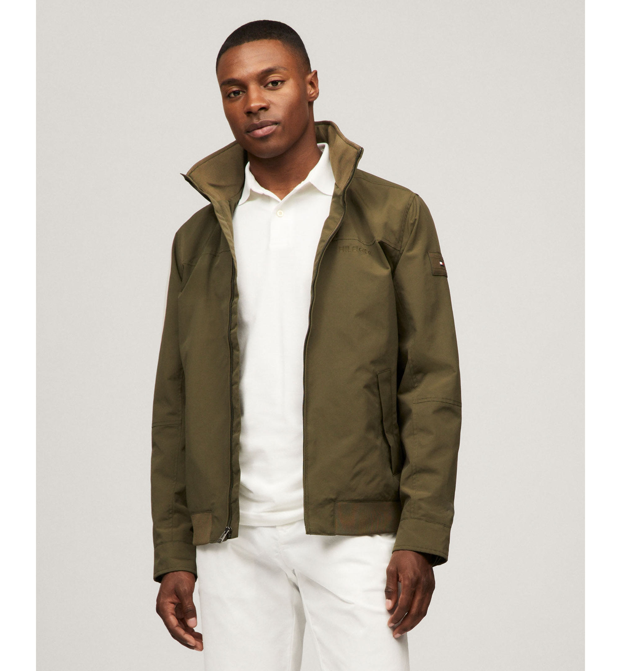 Tommy Hilfiger Men's Regatta Water Resistant Jacket - Army Green