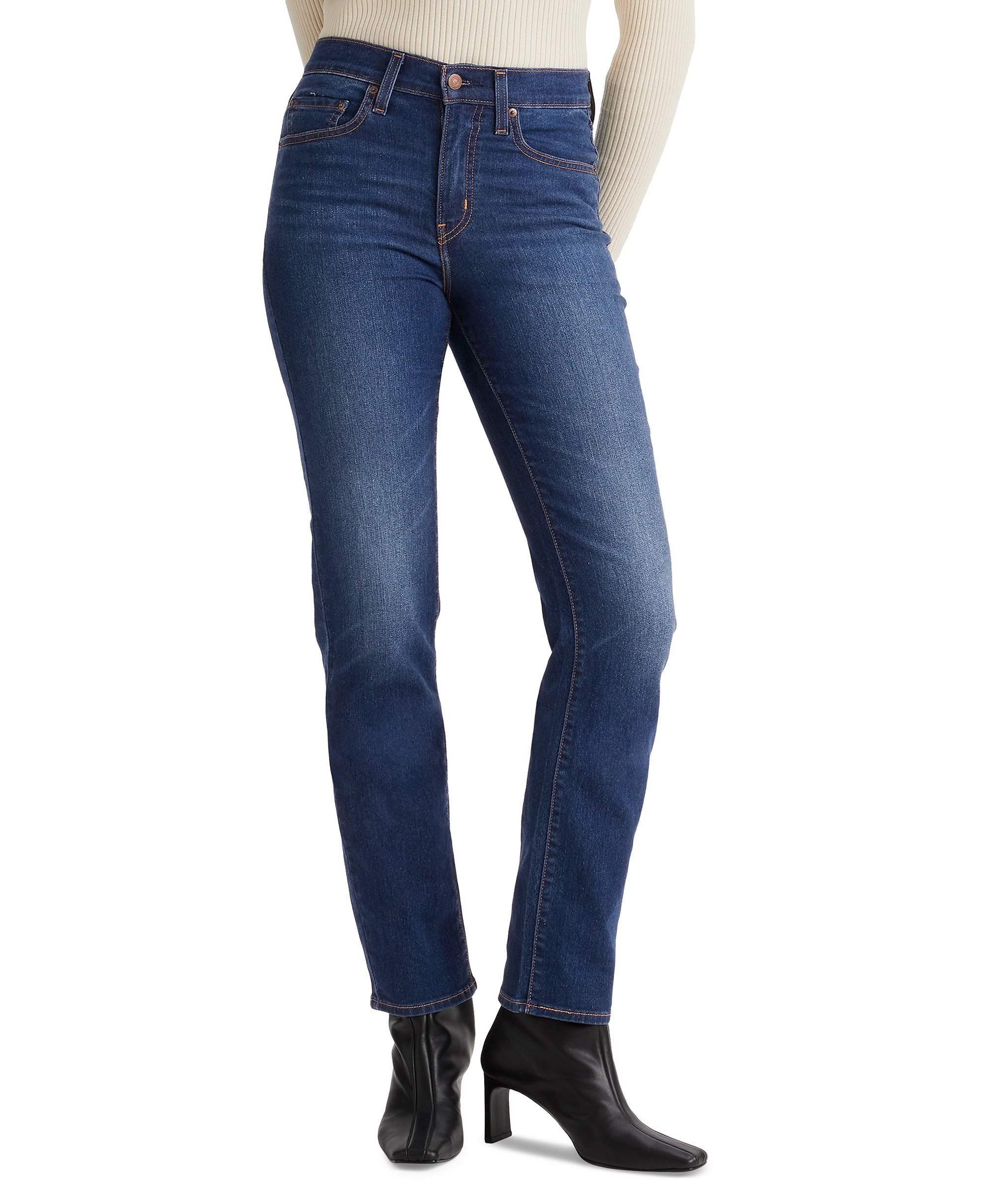 Levi's Women's 724 Straight-Leg Jeans - Chelsea Carbon Glow