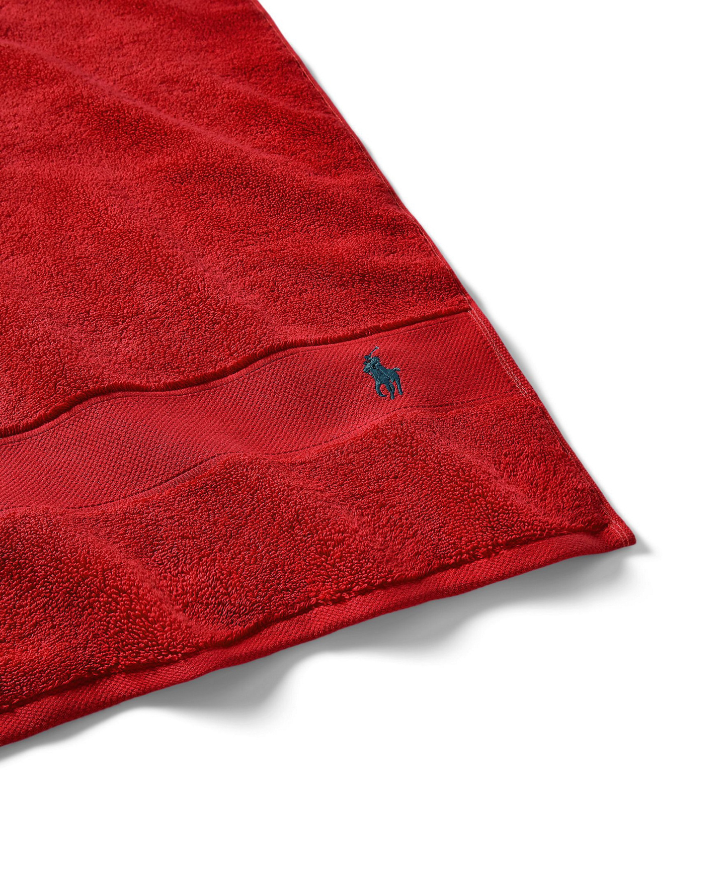 Polo Ralph Lauren Polo Player Cotton Bath Towel, 58" x 30" - Ralph Lauren Red