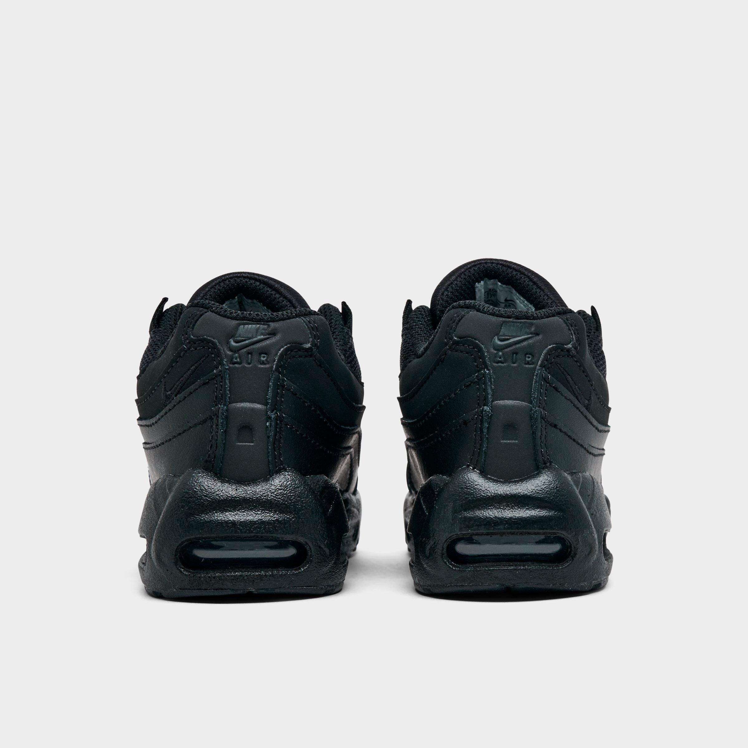 Kids' Toddler Nithtke Air Max 95 Recraft Casual Shoes - Black/Black/Black/Anthracite - Back view