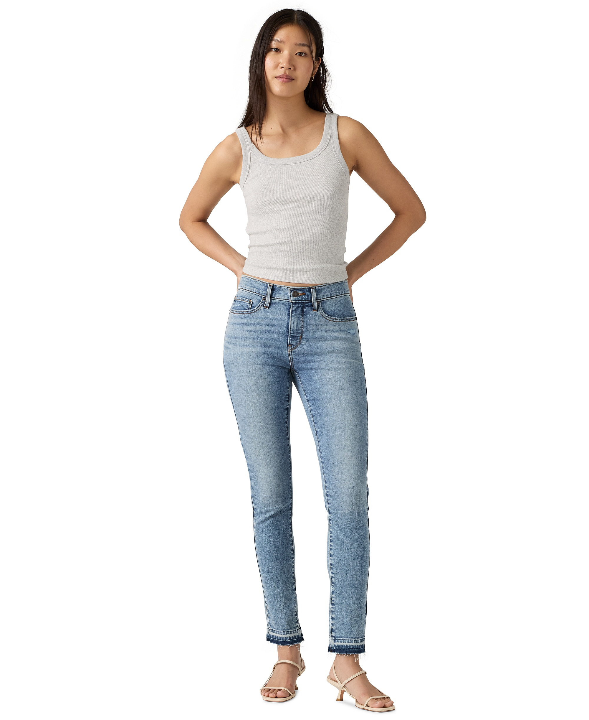 Levi's Women's 311 Mid Rise Shaping Skinny Jeans - Rough Edges