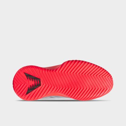 Men's adidas Believe That 1 Basketball Shoes - Pure Ruby/Core Black/White - Bottom view