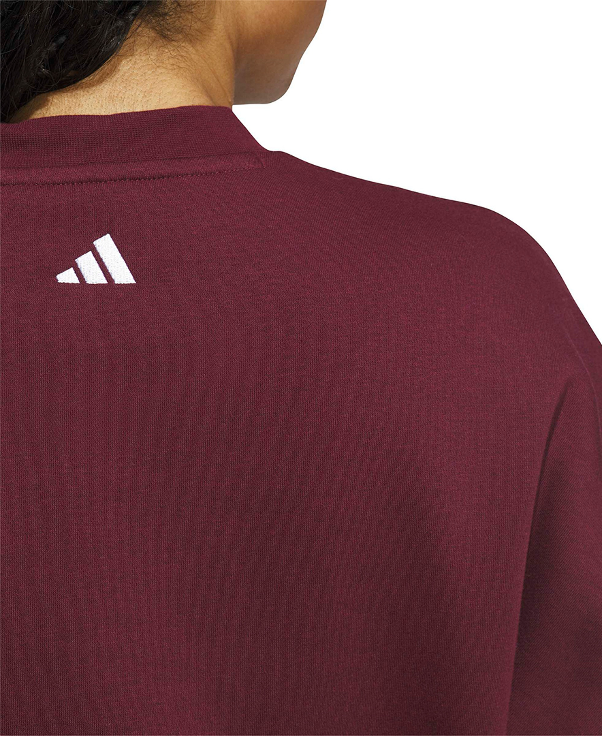 adidas Women's Chenille Logo Graphic Sweatshirt - Maroon