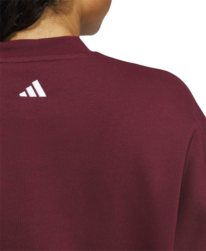 adidas Women's Chenille Logo Graphic Sweatshirt - Maroon