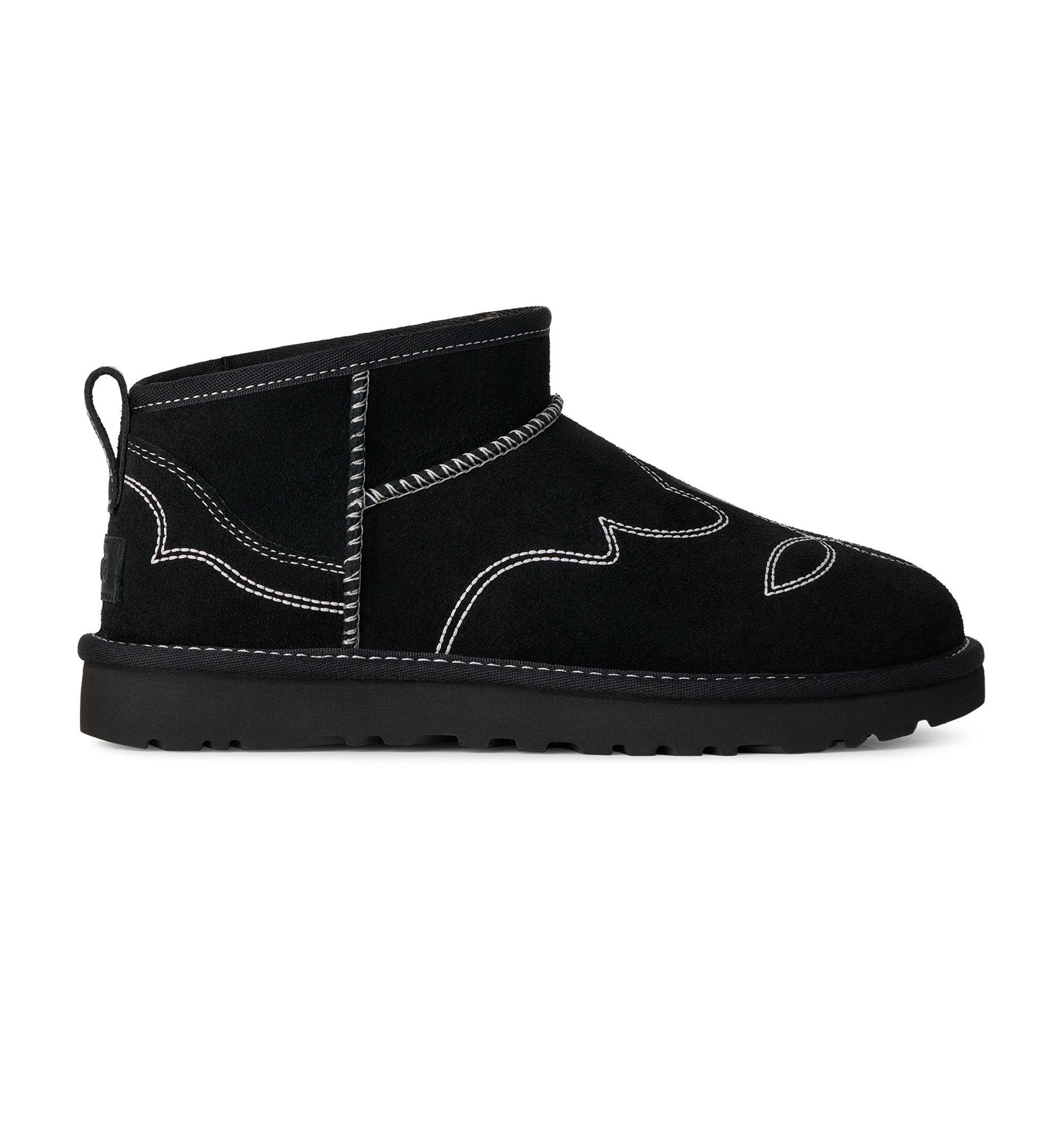 UGG® Women's Classic Ultra Mini Western Slip-On Booties - Black