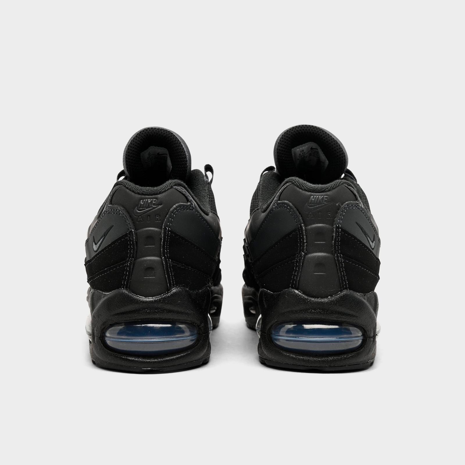 Big Kids' Nike Air Max 95 Casual Shoes - Black/Metallic Silver