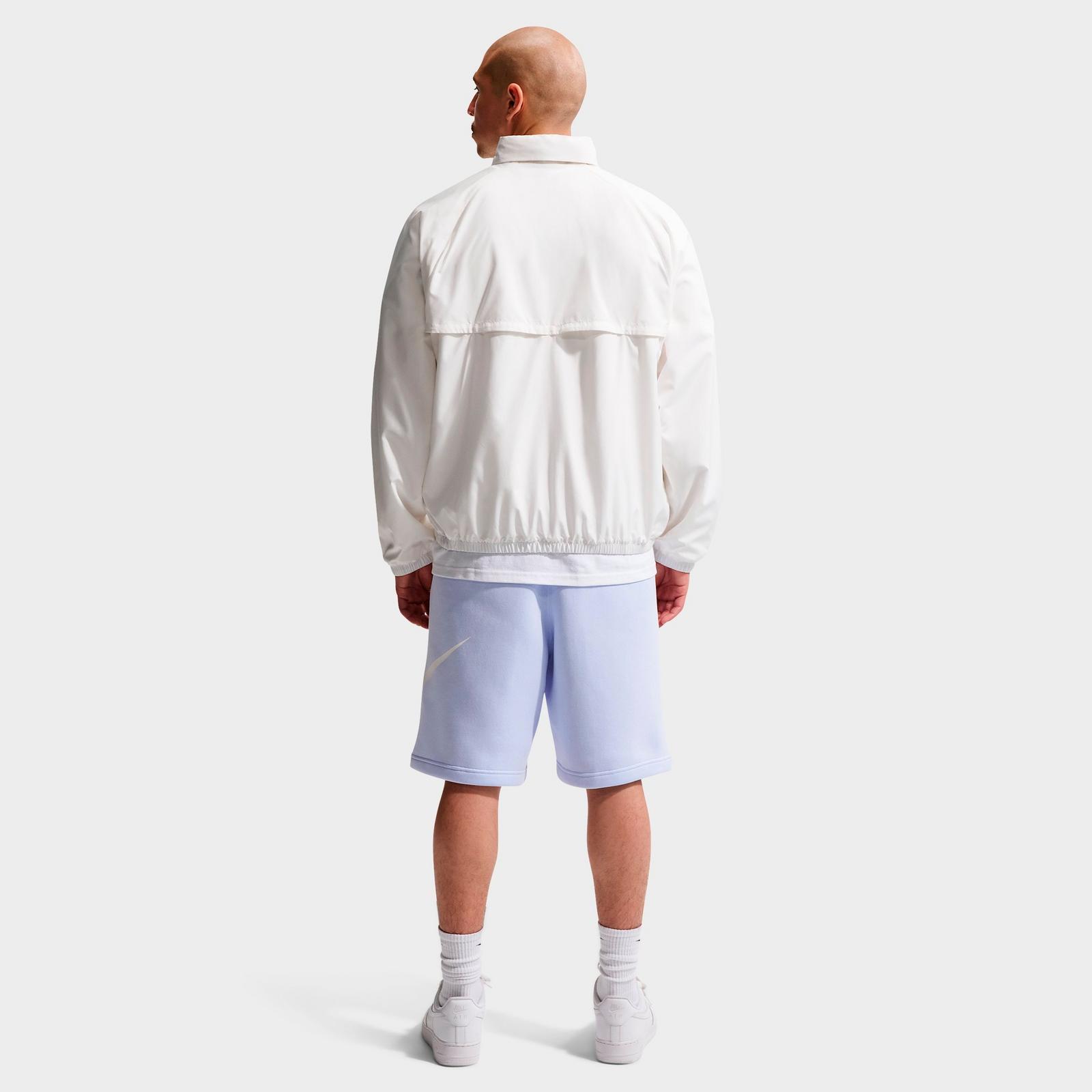Men's Nike Club Fleece Swoosh Graphic Shorts - Hydrogen Blue/Hydrogen Blue/White