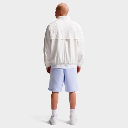 Men's Nike Club Fleece Swoosh Graphic Shorts - Hydrogen Blue/Hydrogen Blue/White