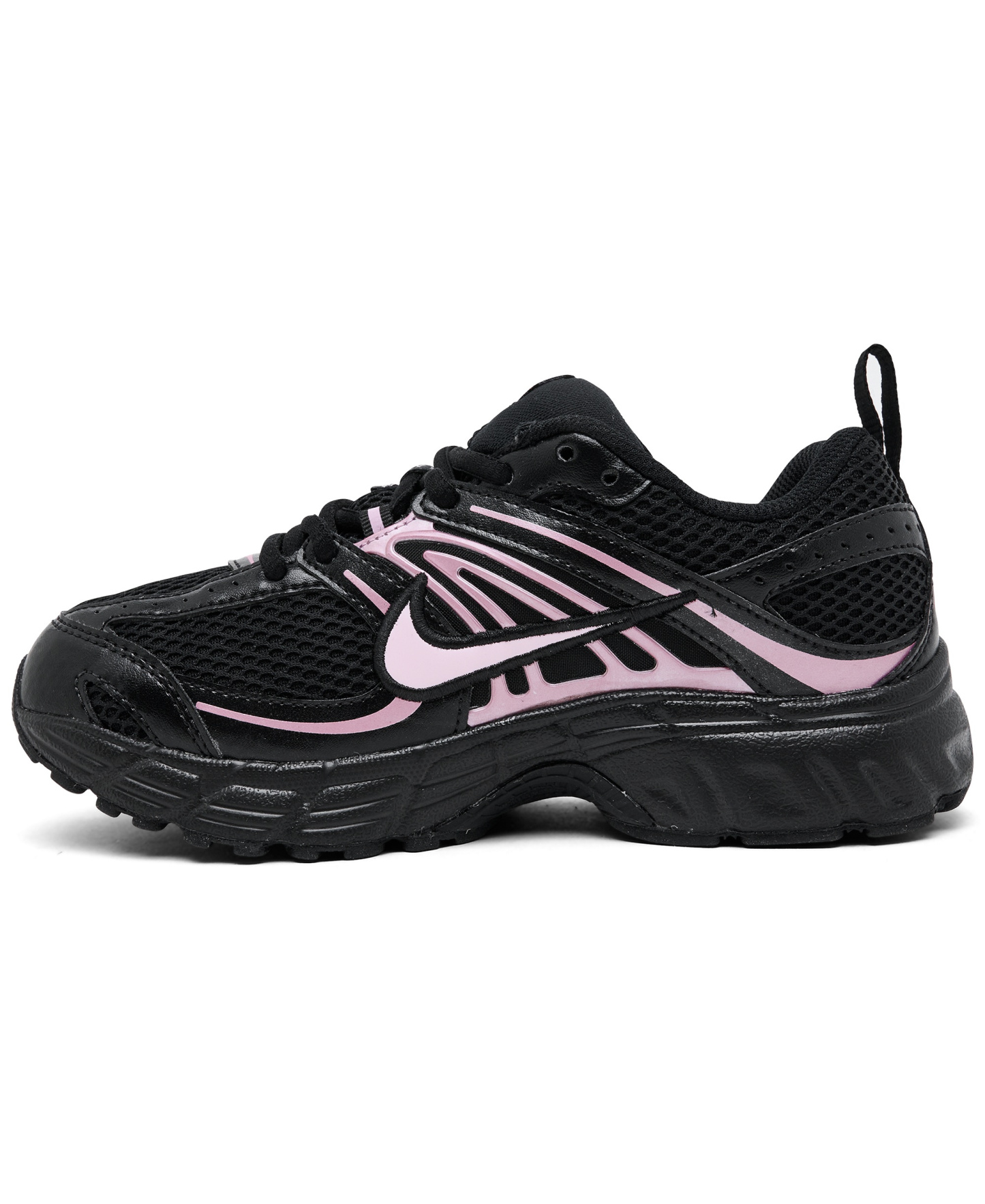 Nike Little Girls Air Max Moto 2K Lifestyle Sneakers from Finish Line - Black, Pink foam