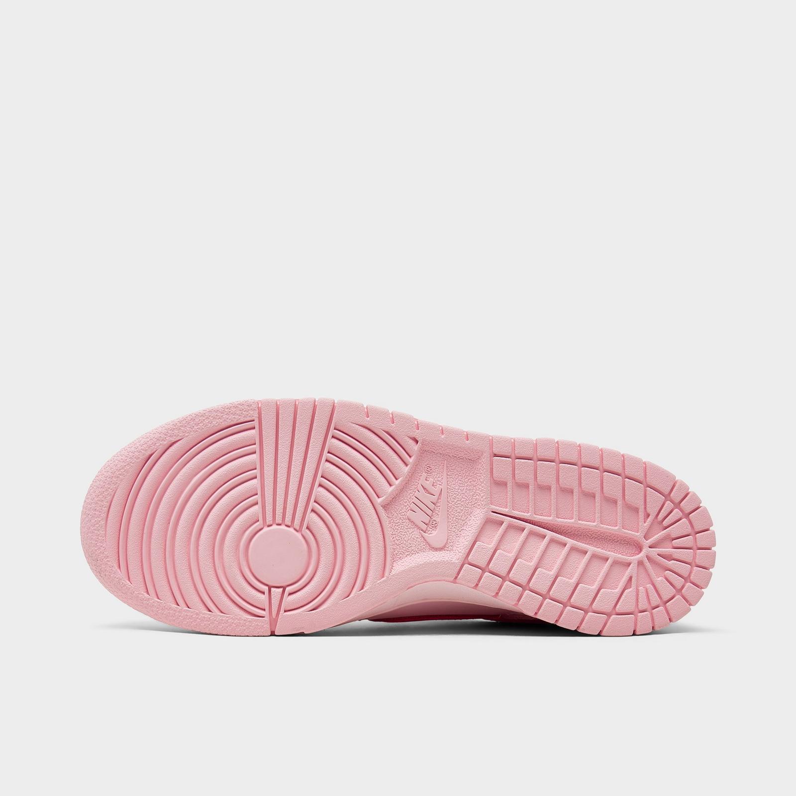 Girls' Big Kids' Nike Dunk Low Casual Shoes - Medium Soft Pink/Pink Foam/Hyper Pink
